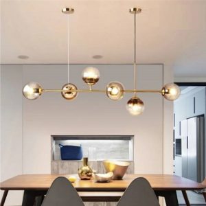 Lampu hias gantung modern pendant gold DCP 6 ball - Image 2