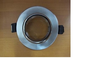 Rumah Lampu MR16 Bulat Silver