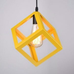 Lampu Gantung L-651 Segi Empat Kubus E 27 - Image 3