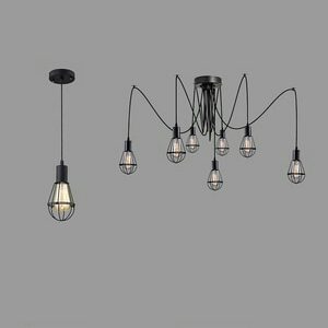 Lampu Hias Model L-643/8L Gantung 8 X E 27 Decor, Vintage - Image 1