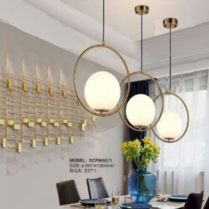 Lampu Gantung Gold Bola Kaca Modern Dekorasi Minimalis - Image 6