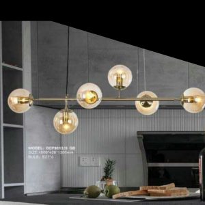 Lampu hias gantung modern pendant gold DCP 6 ball - Image 1