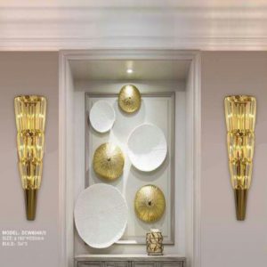 Lampu Dinding Gold Crystal Led Wall Lamp - Image 1