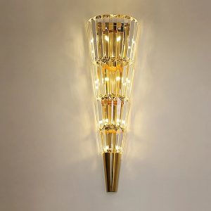 Lampu Dinding Gold Crystal Led Wall Lamp - Image 2