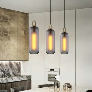 Lampu gantung brass modern Black Opal 8919 - Image 1