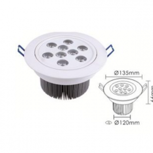 Oscled Led Downlight Ac220V 9X1w Warmwhite Tipe oscDl52A - Image 1