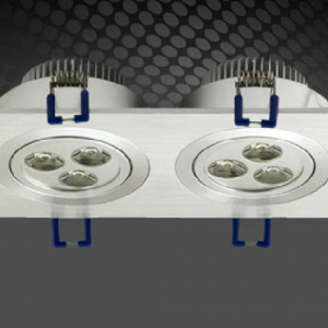 lampu plafon double head persegi