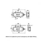 Warom Emergency Exit Light Fittings Explosion Proof BAYD/BAYD85
