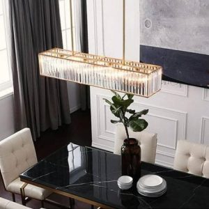 Lampu Hias Gantung Kristal Gold Dekorasi Ruang Meja Makan - Image 2