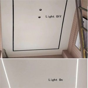 Housing LED Strip Profile OUTBOW ALL BLACK Hitam