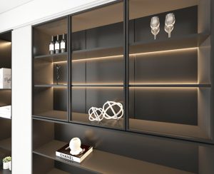 Black Hitam Housing Led Strip Outbow Cover Milky White