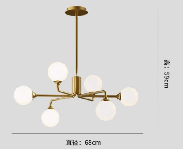 Lampu Model Cahaya Mewah Ruang Tamu Lampu Kepribadian Kreatif