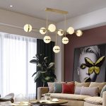 lampu gantung desainer model bangunan duplex minimalis ruang toko pakaian toko tukang cukur