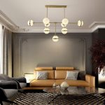 lampu gantung desainer model bangunan duplex minimalis toko pakaian