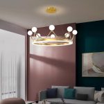 Lampu Gantung Mahkota Kamar Tidur Lampu Langit-langit LED Kreatif Kamar Anak-anak