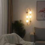 Lampu Dinding Bola Kaca Ruang Tamu