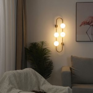 Lampu Dinding Bola Kaca Ruang Tamu
