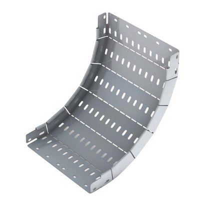 Kabel Tray Riser Tipe R Berlubang Aluminium Dilapisi Bubuk Di Dalam Riser 90, Ketebalan Lembaran: 1 Mm