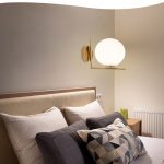 Minimalis Kaca Lampu Dinding Nordic Kepribadian Kreatif Belajar Dekorasi Kamar Tidur Pencahayaan Lampu Dinding Samping Tempat Tidur