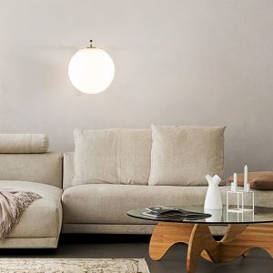 Minimalis Kaca Lampu Dinding Nordic Kepribadian Kreatif Belajar Dekorasi Kamar Tidur Pencahayaan Lampu Dinding Samping Tempat Tidur