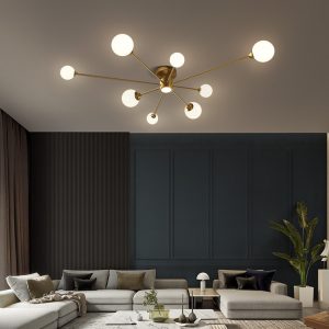 Lampu Gantung Tembaga Modern Minimalis Magic Bean Lentera Ruang Tamu