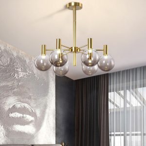 Lampu Gantung Tembaga Nordic Lampu Gantung Ruang Tamu Lampu Modern Minimalis Kreatif Kepribadian Kamar Tidur Makan Kacang Ajaib Lampu Lampu Mewah