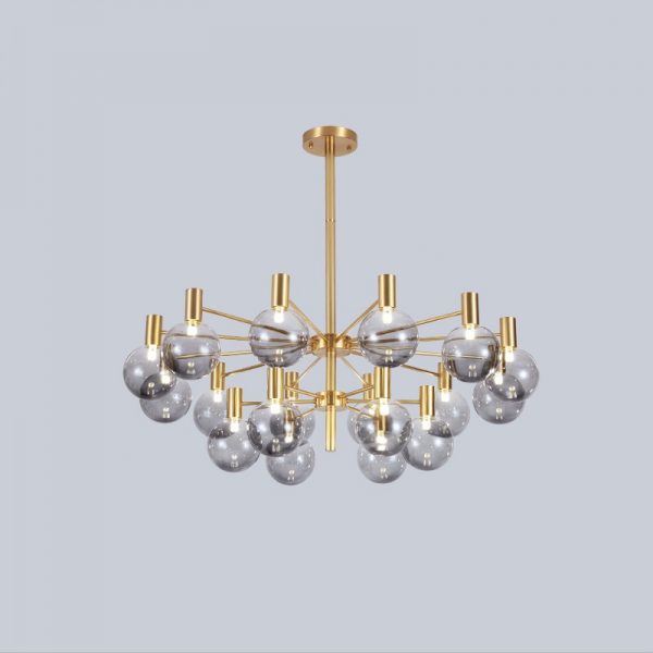 Lampu Gantung Tembaga Nordic Post-Modern Lampu Mewah Sederhana Net Merah Lampu Ruang Tamu Atmosfir Kacang Ajaib Kepribadian Restoran Lampu Kamar Tidur