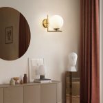 Lampu Dinding Nordic Kepribadian Kreatif Belajar Dekorasi Kamar Tidur Pencahayaan