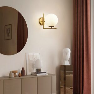 Lampu Dinding Nordic Kepribadian Kreatif Belajar Dekorasi Kamar Tidur Pencahayaan