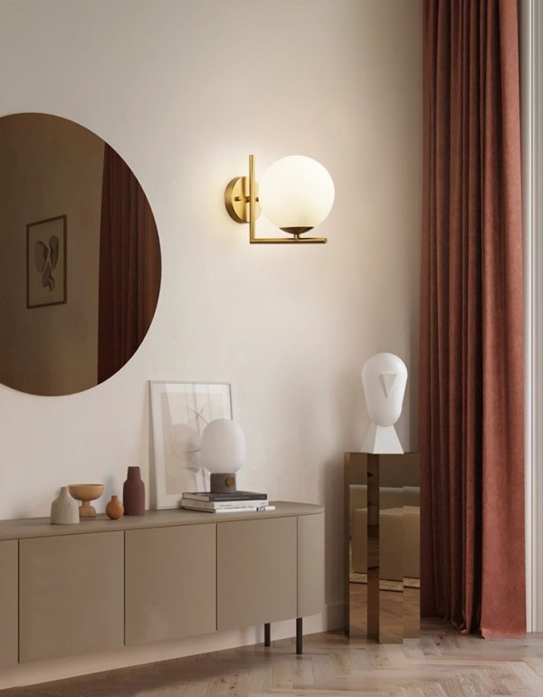 Lampu Dinding Nordic Kepribadian Kreatif Belajar Dekorasi Kamar Tidur Pencahayaan