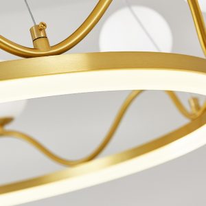 Lampu Gantung LED Kepribadian Kreatif Mahkota Cahaya Mewah Minimalis Ruang Tamu