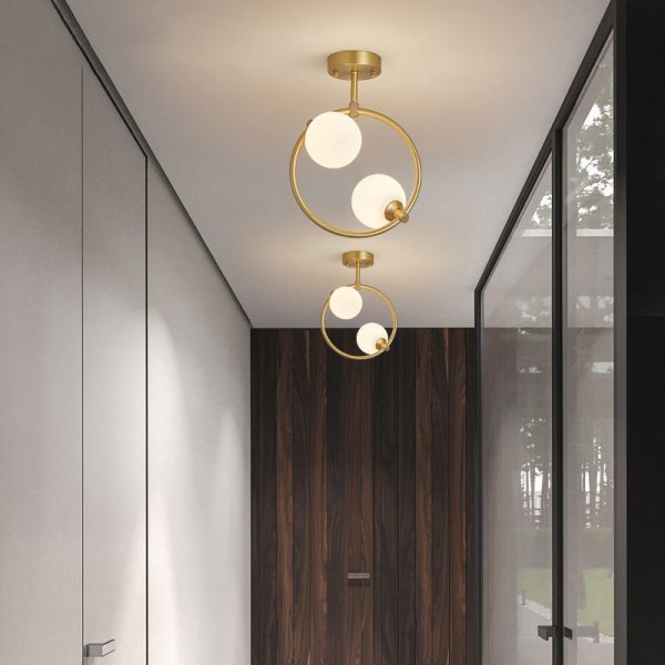 lampu langit-langit Nordic pintu masuk lorong koridor cahaya mewah ruang ganti modern kreatif