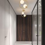 lampu langit-langit Nordic pintu masuk lorong koridor cahaya mewah ruang ganti modern kreatif