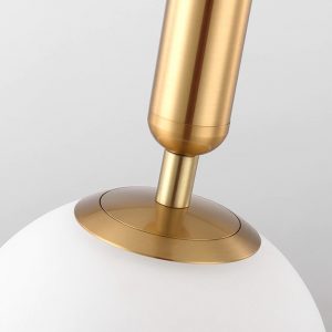 Lampu Kamar Tidur Living Lorong Modern Kaca Bola Wall Sconce Lampu Samping Tempat Tidur Nordic Emas Dekorasi