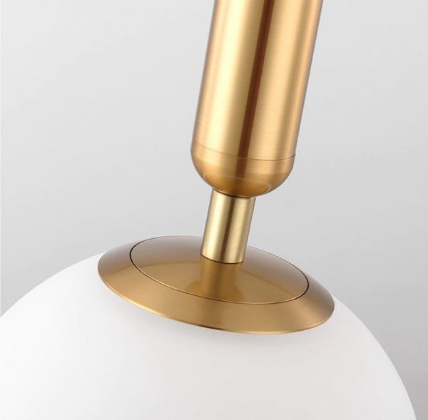 Lampu Kamar Tidur Living Lorong Modern Kaca Bola Wall Sconce Lampu Samping Tempat Tidur Nordic Emas Dekorasi