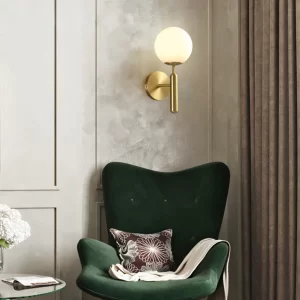 Lampu Kamar Tidur Living Lorong Modern Kaca Bola Wall
