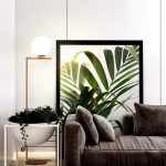 Lampu Lantai Desain Nordic Berdiri Kap Lampu Kaca