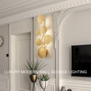 Lampu Dinding Daun Teratai Dekorasi Rumah Lampu Kreatif