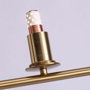 Lampu Lantai Desain Nordic Lampu LED Modern Lampu Lantai Tinggi Daging Emas untuk Dekorasi Ruang Tamu Lampu Berdiri Kap Lampu Kaca