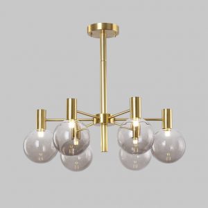 Lampu Gantung Tembaga Nordic Lampu Gantung Ruang Tamu Lampu Modern Minimalis Kreatif Kepribadian Kamar Tidur Makan Kacang Ajaib Lampu Lampu Mewah