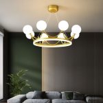 Lampu Gantung LED Kepribadian Kreatif Mahkota Cahaya Mewah Minimalis Ruang Tamu