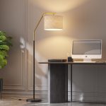 Lampu lantai ruang tamu American light luxury ins style modern minimalis Nordic bedroom net red vertical table lamp