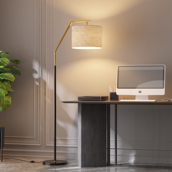 Lampu lantai ruang tamu American light luxury ins style modern minimalis Nordic bedroom net red vertical table lamp
