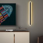 Lampu dinding garis lampu strip panjang lampu kamar tidur instalasi