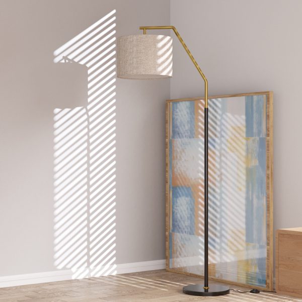 Lampu lantai ruang tamu American light luxury ins style modern minimalis Nordic bedroom net red vertical table lamp