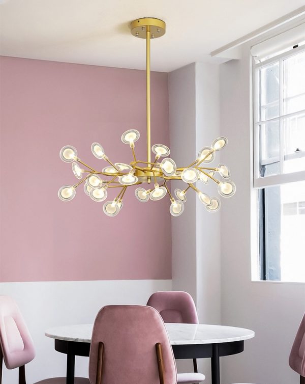 Lampu Gantung Nordic Kepribadian Kreatif Pohon Molekul Ruang Tamu Kamar Tidur Restoran