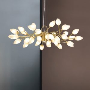 Lampu Gantung Nordic Tembaga LED Sederhana Desainer Kreatif