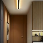 Lampu dinding garis lampu strip panjang lampu kamar tidur instalasi permukaan ruang komersial teras sederhana modern LED lampu samping tempat tidur dekoratif