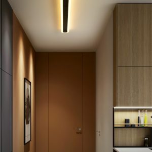 Lampu dinding garis lampu strip panjang lampu kamar tidur instalasi permukaan ruang komersial teras sederhana modern LED lampu samping tempat tidur dekoratif
