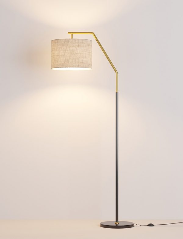 Lampu lantai ruang tamu American light luxury ins style modern minimalis Nordic bedroom net red vertical table lamp
